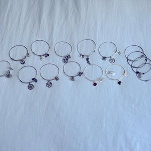 Alex and Ani 15 bangle lot, some with tags